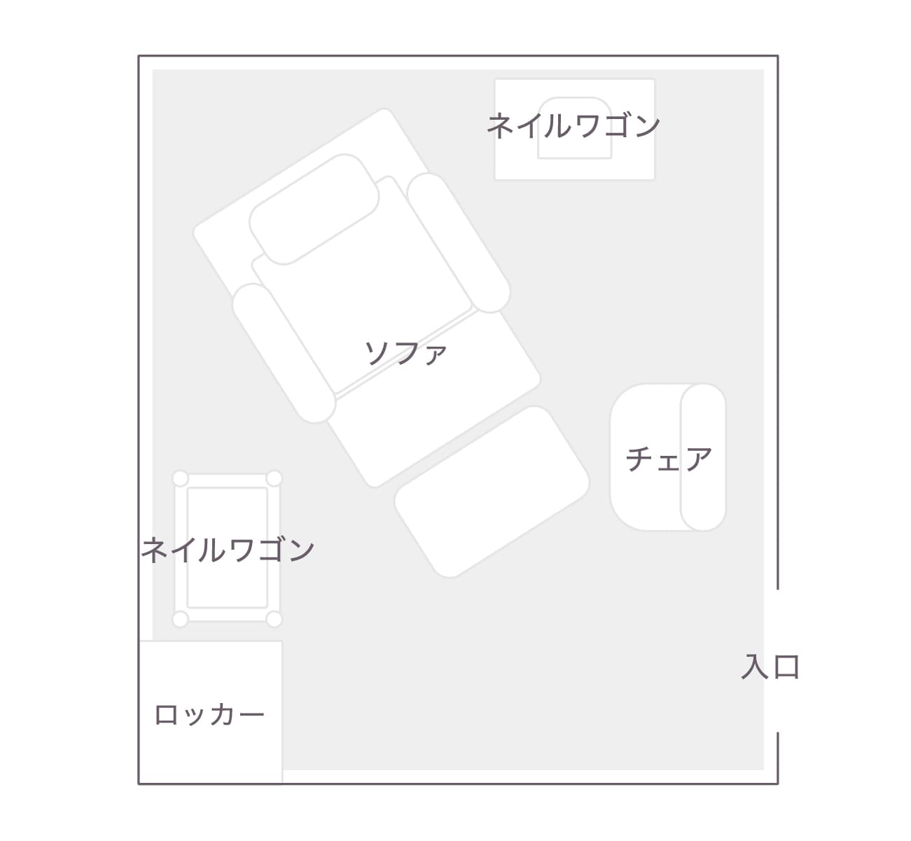 SHE NAIL 間取り